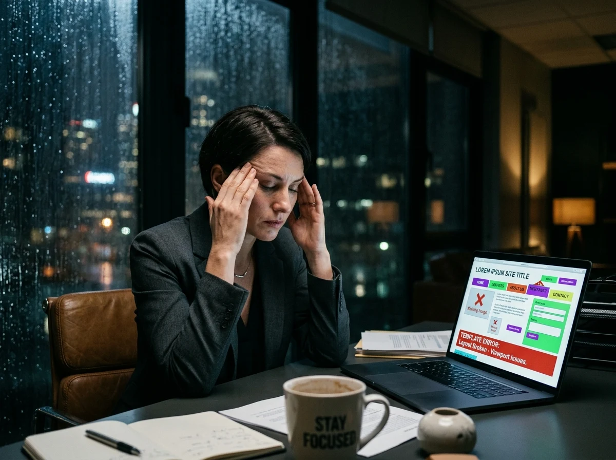 Frustrazione per template generici da freelancer